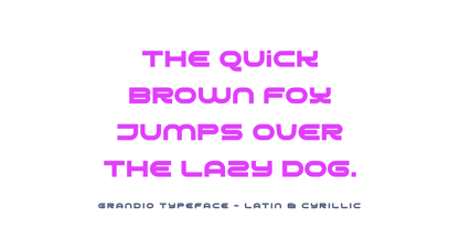Grandio Font Poster 8