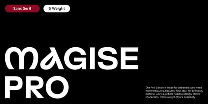 Magise Pro Variable Font Poster 1