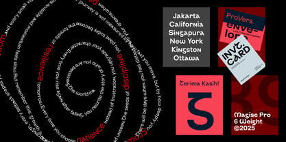 Magise Pro Variable Font Poster 7