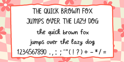 Berkeley Cute Handwriting Font Poster 4
