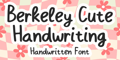 Berkeley Cute Handwriting Font Poster 1