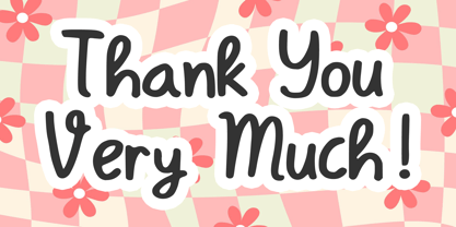 Berkeley Cute Handwriting Font Poster 5