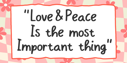 Berkeley Cute Handwriting Font Poster 2