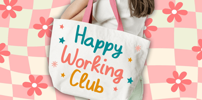 Berkeley Cute Handwriting Font Poster 3