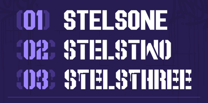Stels Font Poster 3