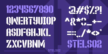 Stels Font Poster 5
