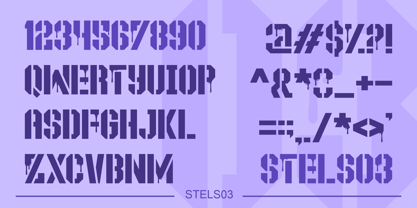 Stels Font Poster 6