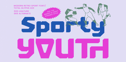 Sporty Youth Font Poster 1