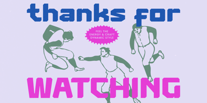 Sporty Youth Font Poster 15