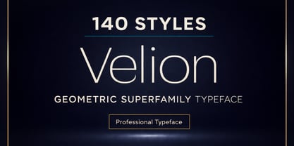 Velion Font Poster 1