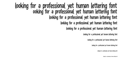 Thin Comic Font Poster 6