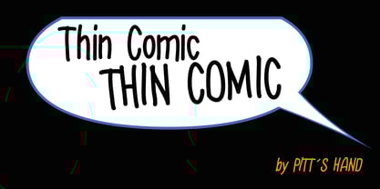 Thin Comic Font Poster 1
