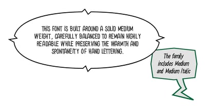 Thin Comic Font Poster 3