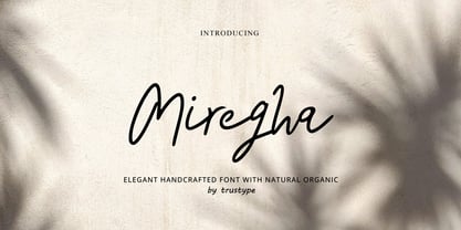 Miregha Signature Font Poster 1
