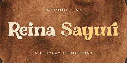 Reina Sayuri Font Poster 1