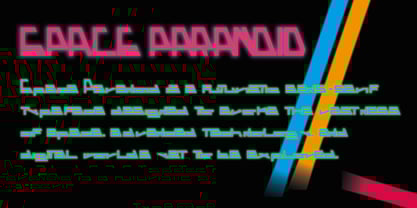Space Paranoid Font Poster 2
