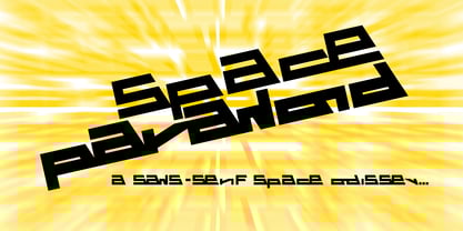 Space Paranoid Font Poster 8