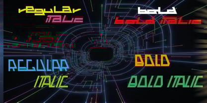 Space Paranoid Font Poster 7