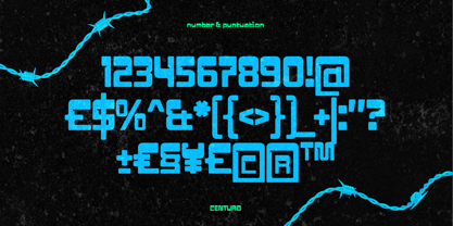 Centuro Font Poster 4