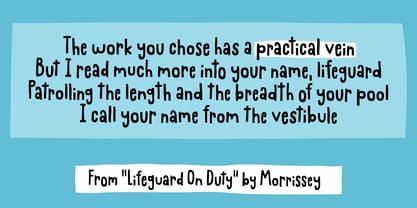 Practical Vein Font Poster 2