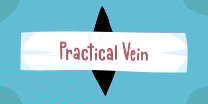 Practical Vein Font Poster 1
