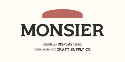Monsier Font Poster 1