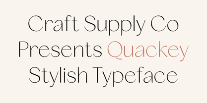 Quackey Font Poster 1