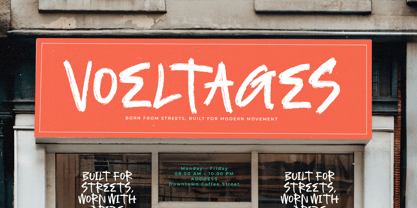 Asphalt Grunge Font Poster 9