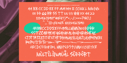 Asphalt Grunge Font Poster 14