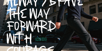 Asphalt Grunge Font Poster 13