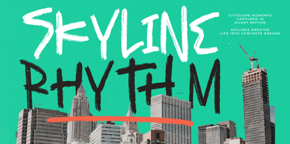 Asphalt Grunge Font Poster 6