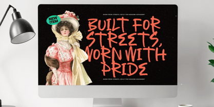 Asphalt Grunge Font Poster 7