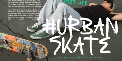 Asphalt Grunge Font Poster 11