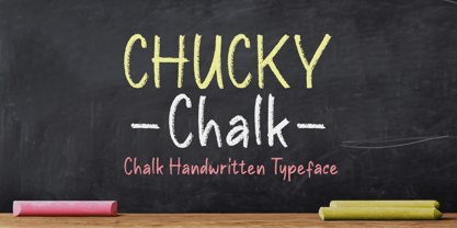 Chucky Chalk Font Poster 1