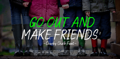 Chucky Chalk Font Poster 10