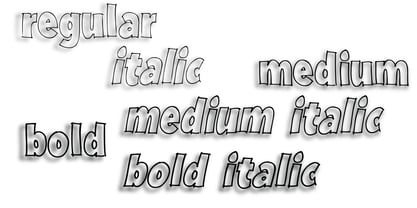 Marker Block Font Poster 8