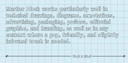 Marker Block Font Poster 3