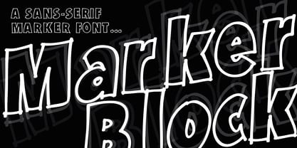 Marker Block Font Poster 7