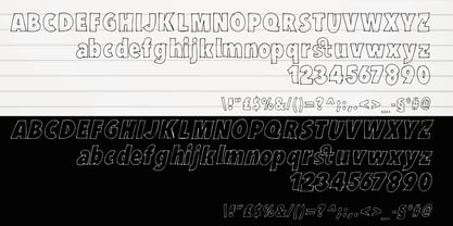 Marker Block Font Poster 4