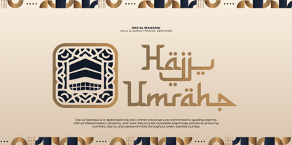 Ar Rihala Font Poster 6