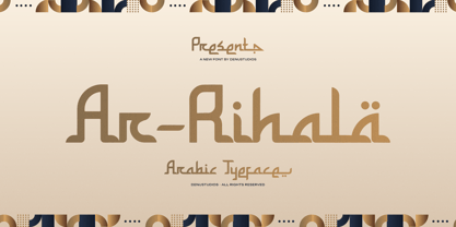 Ar Rihala Font Poster 1