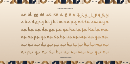 Ar Rihala Font Poster 12