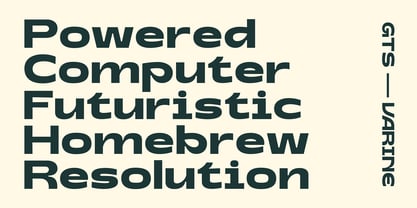 Gts Varine Font Poster 8