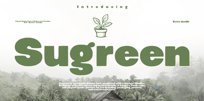 Sugreen Font Poster 1