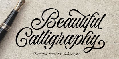 Miraclin Font Poster 2
