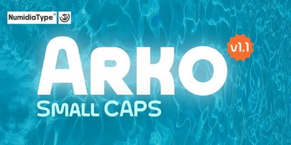 Arko Small CAPS Font Poster 1