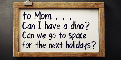 Whiteboard Quick Writing Font Poster 3