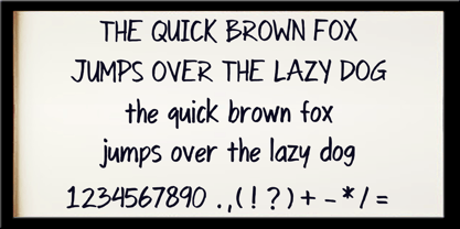 Whiteboard Quick Writing Font Poster 4