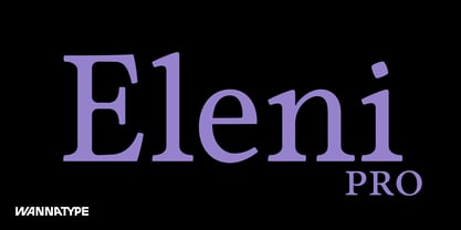 Eleni Pro Font Poster 1