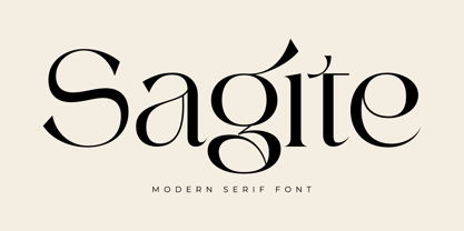 Sagite Font Poster 1